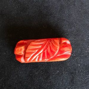 Vintage Bakelite variegated Rust Color Clasp